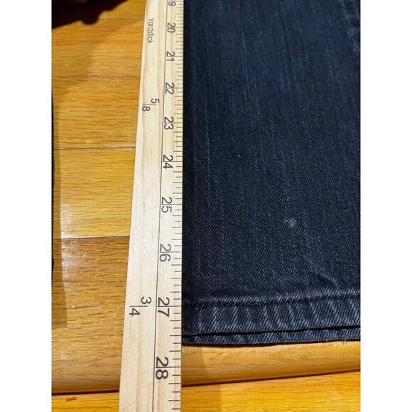 Levis 511 Jeans Womens 16 Skinny Black Mid Rise Denim Grunge Stretch Punk Y2K - Picture 5 of 7